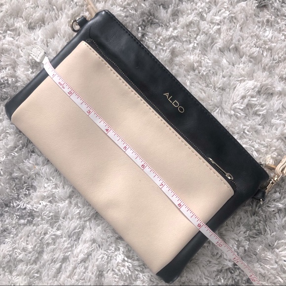 Aldo Black and Cream Crossbody Bag - Picture 6 of 6